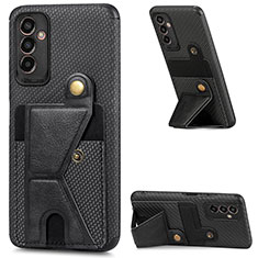 Ultra-thin Silicone Gel Soft Case Cover with Magnetic S02D for Samsung Galaxy M13 4G Black