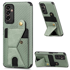 Ultra-thin Silicone Gel Soft Case Cover with Magnetic S02D for Samsung Galaxy M13 4G Green