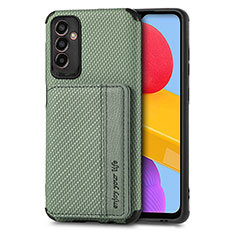 Ultra-thin Silicone Gel Soft Case Cover with Magnetic S02D for Samsung Galaxy M13 5G Green
