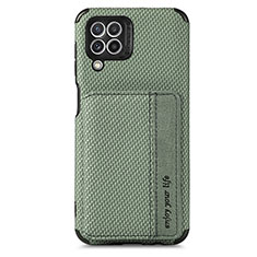 Ultra-thin Silicone Gel Soft Case Cover with Magnetic S02D for Samsung Galaxy M32 4G Green