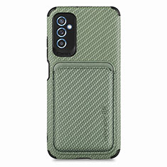 Ultra-thin Silicone Gel Soft Case Cover with Magnetic S02D for Samsung Galaxy M52 5G Green