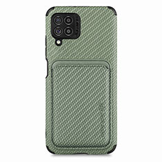 Ultra-thin Silicone Gel Soft Case Cover with Magnetic S02D for Samsung Galaxy M62 4G Green