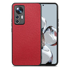 Ultra-thin Silicone Gel Soft Case Cover with Magnetic S02D for Xiaomi Mi 12T Pro 5G Red