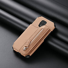 Ultra-thin Silicone Gel Soft Case Cover with Magnetic S02D for Xiaomi Poco M2 Pro Gold