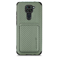 Ultra-thin Silicone Gel Soft Case Cover with Magnetic S02D for Xiaomi Redmi 10X 4G Green