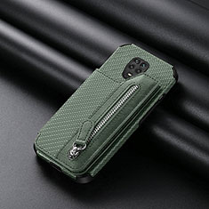 Ultra-thin Silicone Gel Soft Case Cover with Magnetic S02D for Xiaomi Redmi Note 9 Pro Max Green