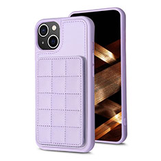 Ultra-thin Silicone Gel Soft Case Cover with Magnetic S03D for Apple iPhone 14 Plus Purple
