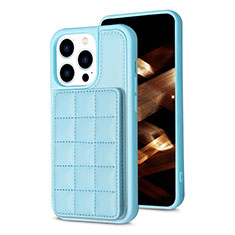 Ultra-thin Silicone Gel Soft Case Cover with Magnetic S03D for Apple iPhone 14 Pro Sky Blue