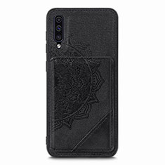Ultra-thin Silicone Gel Soft Case Cover with Magnetic S03D for Samsung Galaxy A50 Black