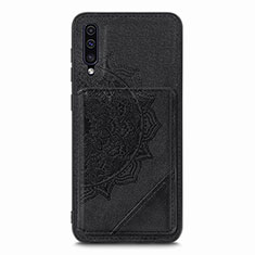 Ultra-thin Silicone Gel Soft Case Cover with Magnetic S03D for Samsung Galaxy A50S Black