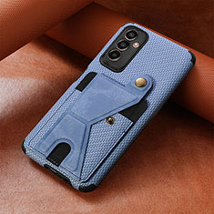 Ultra-thin Silicone Gel Soft Case Cover with Magnetic S03D for Samsung Galaxy M13 4G Blue