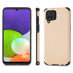 Ultra-thin Silicone Gel Soft Case Cover with Magnetic S03D for Samsung Galaxy M32 4G Gold
