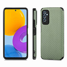 Ultra-thin Silicone Gel Soft Case Cover with Magnetic S03D for Samsung Galaxy M52 5G Green