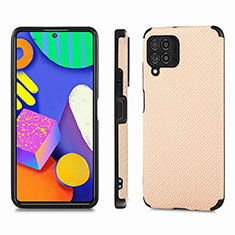 Ultra-thin Silicone Gel Soft Case Cover with Magnetic S03D for Samsung Galaxy M62 4G Gold
