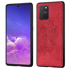 Ultra-thin Silicone Gel Soft Case Cover with Magnetic S03D for Samsung Galaxy M80S Red