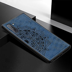 Ultra-thin Silicone Gel Soft Case Cover with Magnetic S03D for Samsung Galaxy Note 10 5G Blue