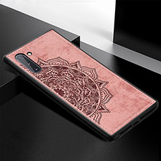 Ultra-thin Silicone Gel Soft Case Cover with Magnetic S03D for Samsung Galaxy Note 10 5G Rose Gold