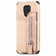 Ultra-thin Silicone Gel Soft Case Cover with Magnetic S03D for Xiaomi Poco M2 Pro Gold