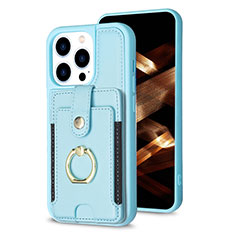 Ultra-thin Silicone Gel Soft Case Cover with Magnetic S04D for Apple iPhone 13 Pro Max Sky Blue