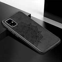 Ultra-thin Silicone Gel Soft Case Cover with Magnetic S04D for Samsung Galaxy A71 5G Black