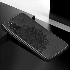 Ultra-thin Silicone Gel Soft Case Cover with Magnetic S04D for Samsung Galaxy F02S SM-E025F Black