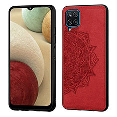 Ultra-thin Silicone Gel Soft Case Cover with Magnetic S04D for Samsung Galaxy M12 Red