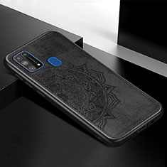 Ultra-thin Silicone Gel Soft Case Cover with Magnetic S04D for Samsung Galaxy M31 Black