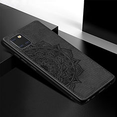 Ultra-thin Silicone Gel Soft Case Cover with Magnetic S04D for Samsung Galaxy M60s Black