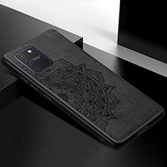Ultra-thin Silicone Gel Soft Case Cover with Magnetic S04D for Samsung Galaxy M80S Black