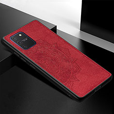 Ultra-thin Silicone Gel Soft Case Cover with Magnetic S04D for Samsung Galaxy M80S Red