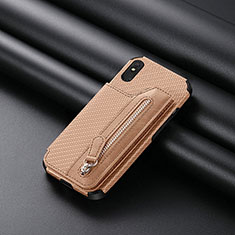 Ultra-thin Silicone Gel Soft Case Cover with Magnetic S04D for Xiaomi Redmi 9A Gold