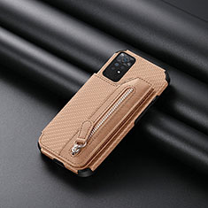 Ultra-thin Silicone Gel Soft Case Cover with Magnetic S04D for Xiaomi Redmi Note 11 Pro 4G Gold
