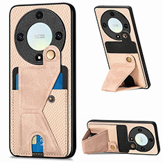 Ultra-thin Silicone Gel Soft Case Cover with Magnetic S05D for Huawei Honor Magic5 Lite 5G Gold