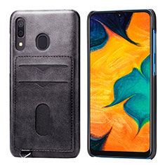 Ultra-thin Silicone Gel Soft Case Cover with Magnetic S05D for Samsung Galaxy A30 Black