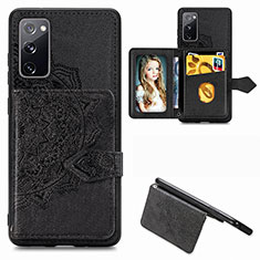 Ultra-thin Silicone Gel Soft Case Cover with Magnetic S05D for Samsung Galaxy S20 Lite 5G Black