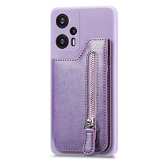 Ultra-thin Silicone Gel Soft Case Cover with Magnetic S05D for Xiaomi Poco F5 5G Purple