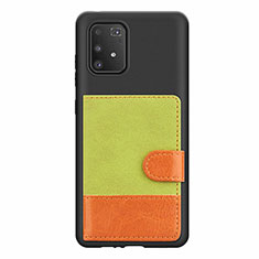 Ultra-thin Silicone Gel Soft Case Cover with Magnetic S06D for Samsung Galaxy S10 Lite Green