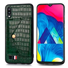 Ultra-thin Silicone Gel Soft Case Cover with Magnetic S07D for Samsung Galaxy M10 Green