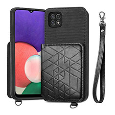 Ultra-thin Silicone Gel Soft Case Cover with Magnetic S08D for Samsung Galaxy F42 5G Black