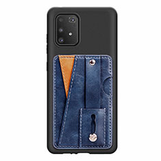 Ultra-thin Silicone Gel Soft Case Cover with Magnetic S08D for Samsung Galaxy S10 Lite Blue