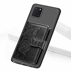 Ultra-thin Silicone Gel Soft Case Cover with Magnetic S09D for Samsung Galaxy M60s Black