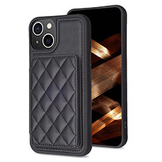 Ultra-thin Silicone Gel Soft Case Cover with Magnetic S10D for Apple iPhone 14 Plus Black