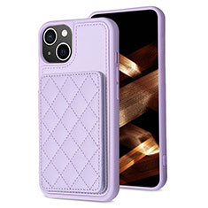 Ultra-thin Silicone Gel Soft Case Cover with Magnetic S10D for Apple iPhone 14 Plus Clove Purple