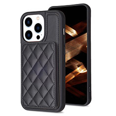 Ultra-thin Silicone Gel Soft Case Cover with Magnetic S10D for Apple iPhone 14 Pro Black