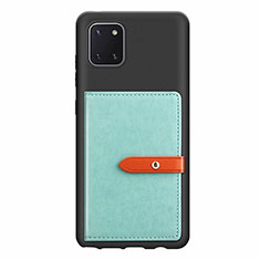 Ultra-thin Silicone Gel Soft Case Cover with Magnetic S10D for Samsung Galaxy M60s Green