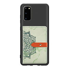 Ultra-thin Silicone Gel Soft Case Cover with Magnetic S10D for Samsung Galaxy S20 5G Green