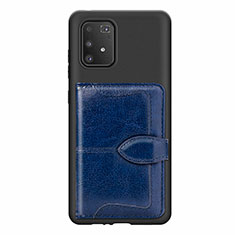 Ultra-thin Silicone Gel Soft Case Cover with Magnetic S11D for Samsung Galaxy M80S Blue