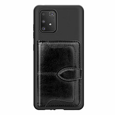 Ultra-thin Silicone Gel Soft Case Cover with Magnetic S11D for Samsung Galaxy S10 Lite Black