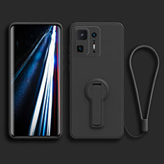Ultra-thin Silicone Gel Soft Case Cover with Stand for Xiaomi Mi Mix 4 5G Black