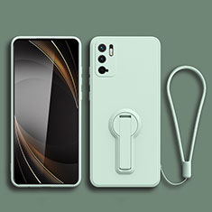 Ultra-thin Silicone Gel Soft Case Cover with Stand for Xiaomi Redmi Note 10 5G Matcha Green
